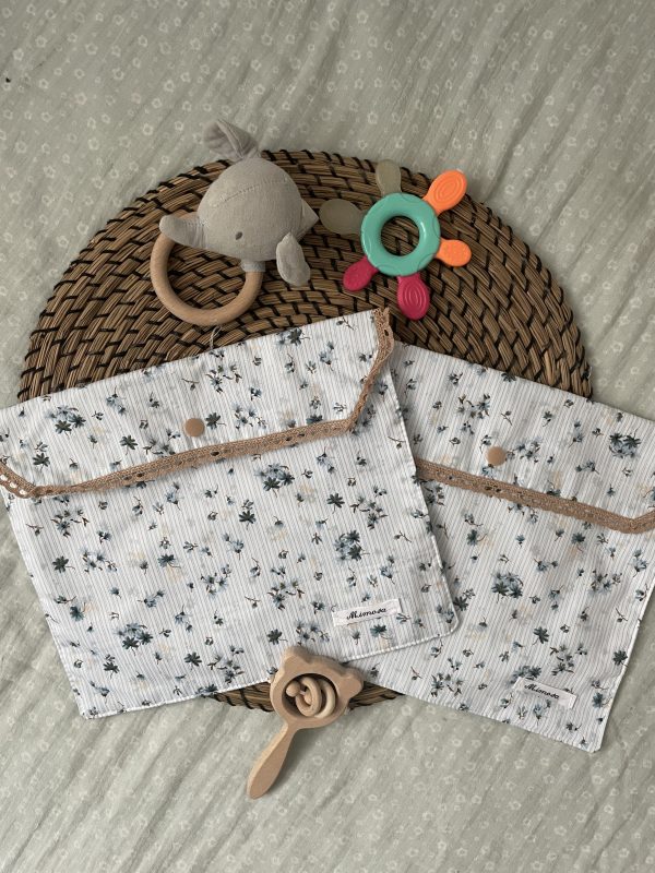 BOLSA MUDA “FLORES AZUL”