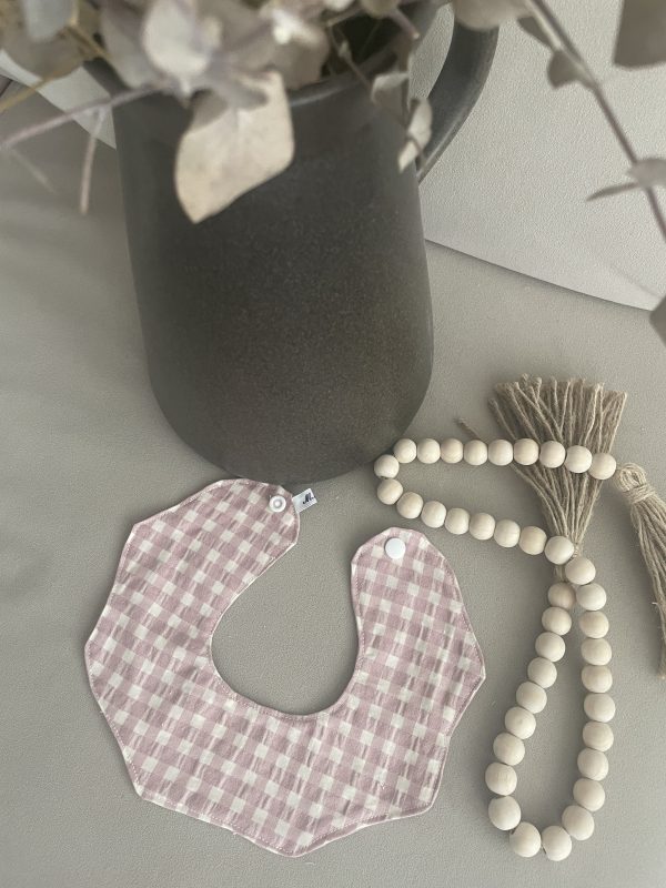 Cuello Babero Vichy Rosa